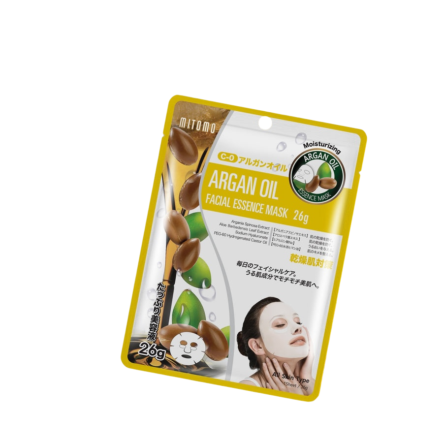 MITOMO Natural Argan Oil Moisturizing Facial Essence Mask 1 pcs