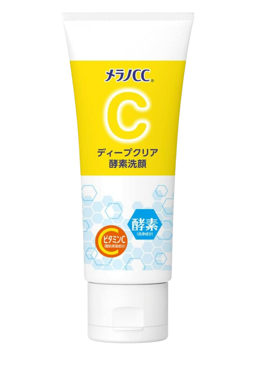Rohto Melano CC Deep Clear Enzyme Cleansing Foam with Vitamin C and Clay 130g
