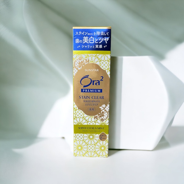 Sunstar Отбеливающая зубная паста Ora2 Whiten Citrus Yuzu Mint Stain Clear Toothpaste Medicated (100 г) 809 фото