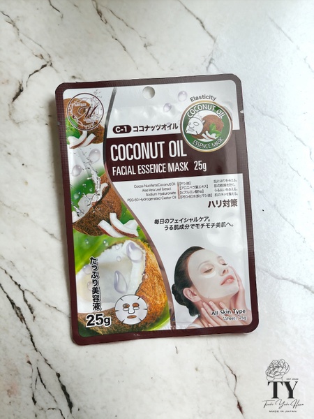 Маска для лица MITOMO Natural Coconut Oil с эффектом упругости 1 шт 334 фото